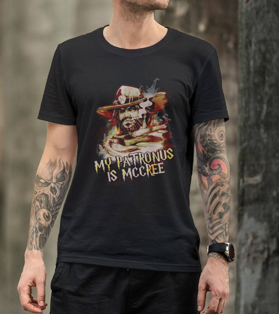 Overwatch McCree My Patronus Wizardry Meme Fusion T-Shirt
