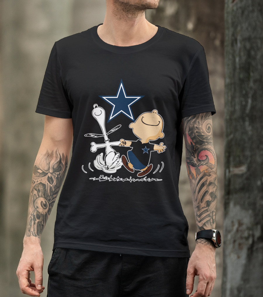 Dallas Cowboys Snoopy And Charlie Brown Dancing With Star T-Shirt