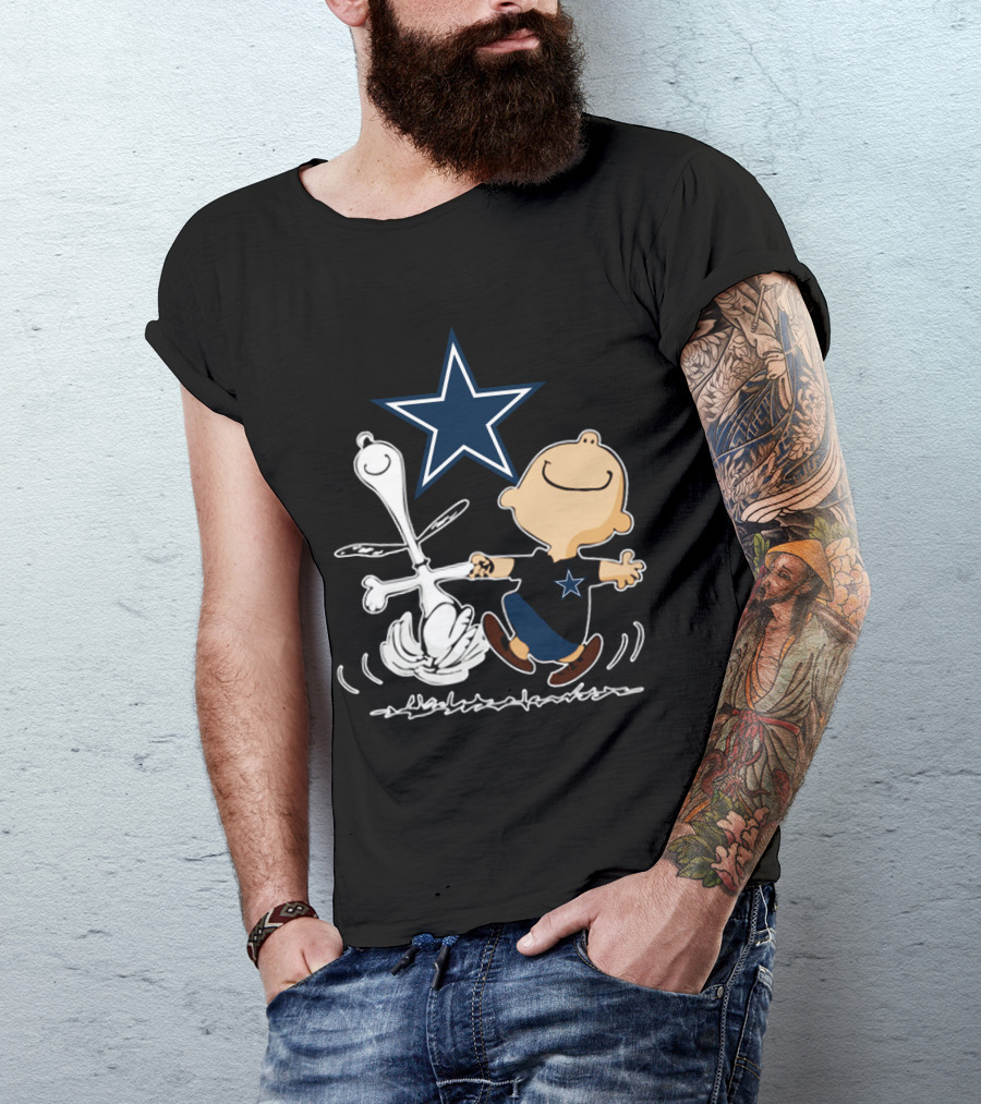 Dallas Cowboys Snoopy And Charlie Brown Dancing With Star T-Shirt