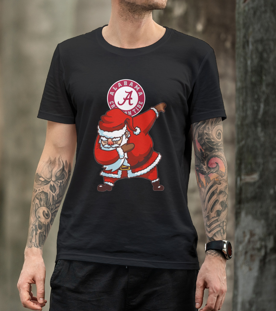 Alabama Crimson Tide Santa Dab T-Shirt