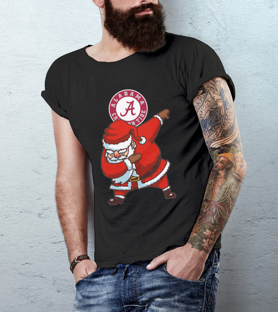 Alabama Crimson Tide Santa Dab T-Shirt