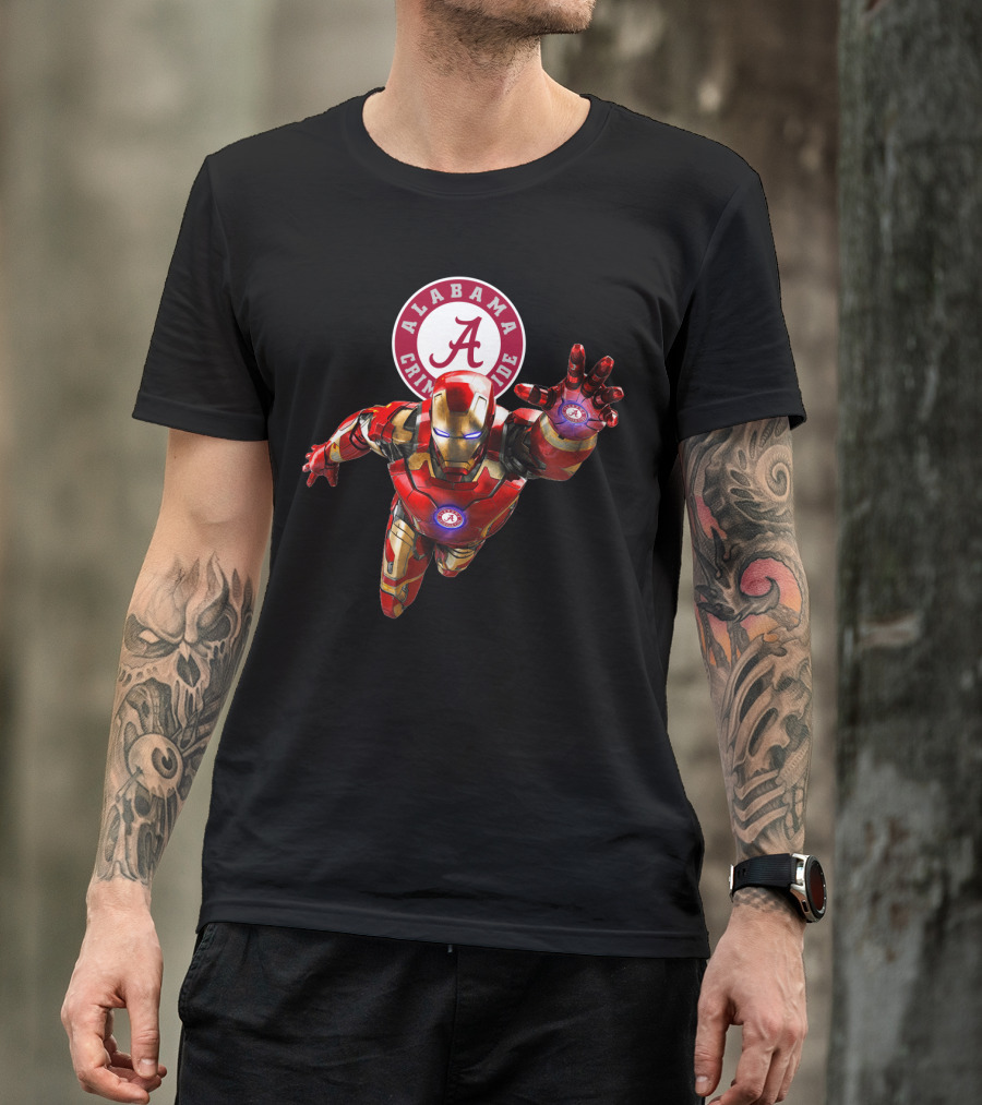 Alabama Crimson Tide Iron Man Crossover T-Shirt