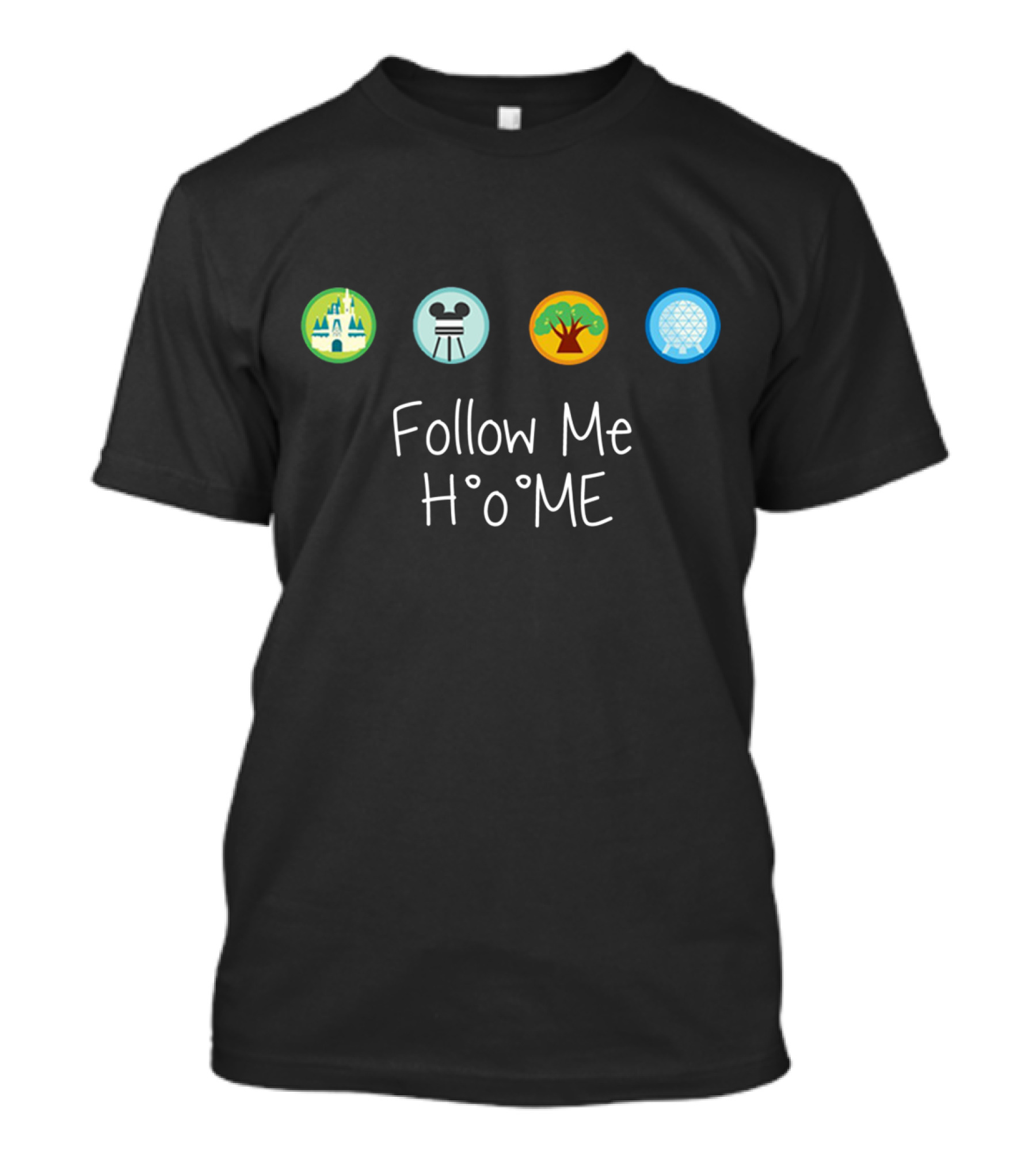 Follow Me Home Disney Parks Icons T-Shirt