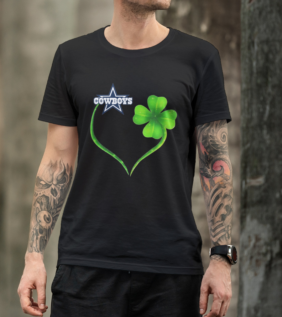 Cowboys Star Clover Heart T-Shirt