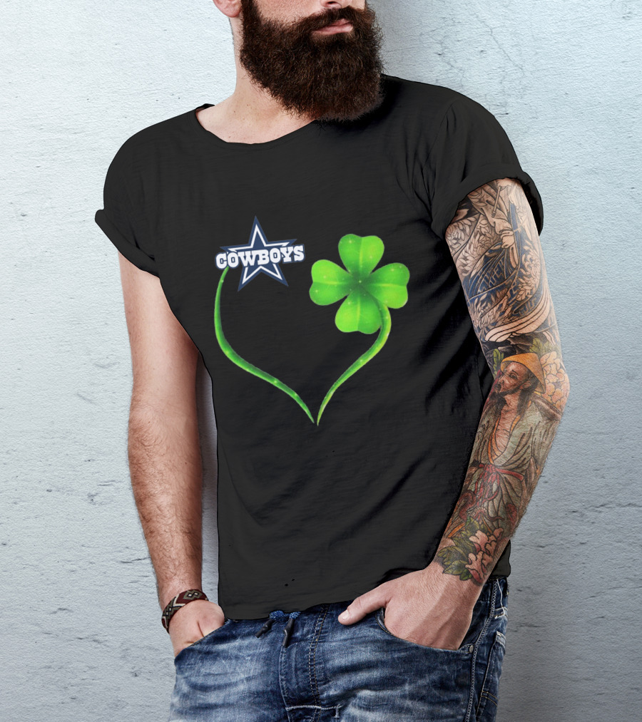 Cowboys Star Clover Heart T-Shirt