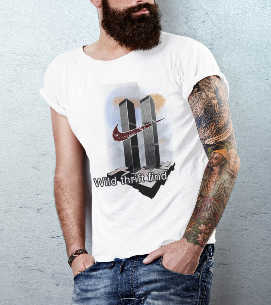 Wild Thrift Find Tiktok Screenshots Twin Towers T-Shirt