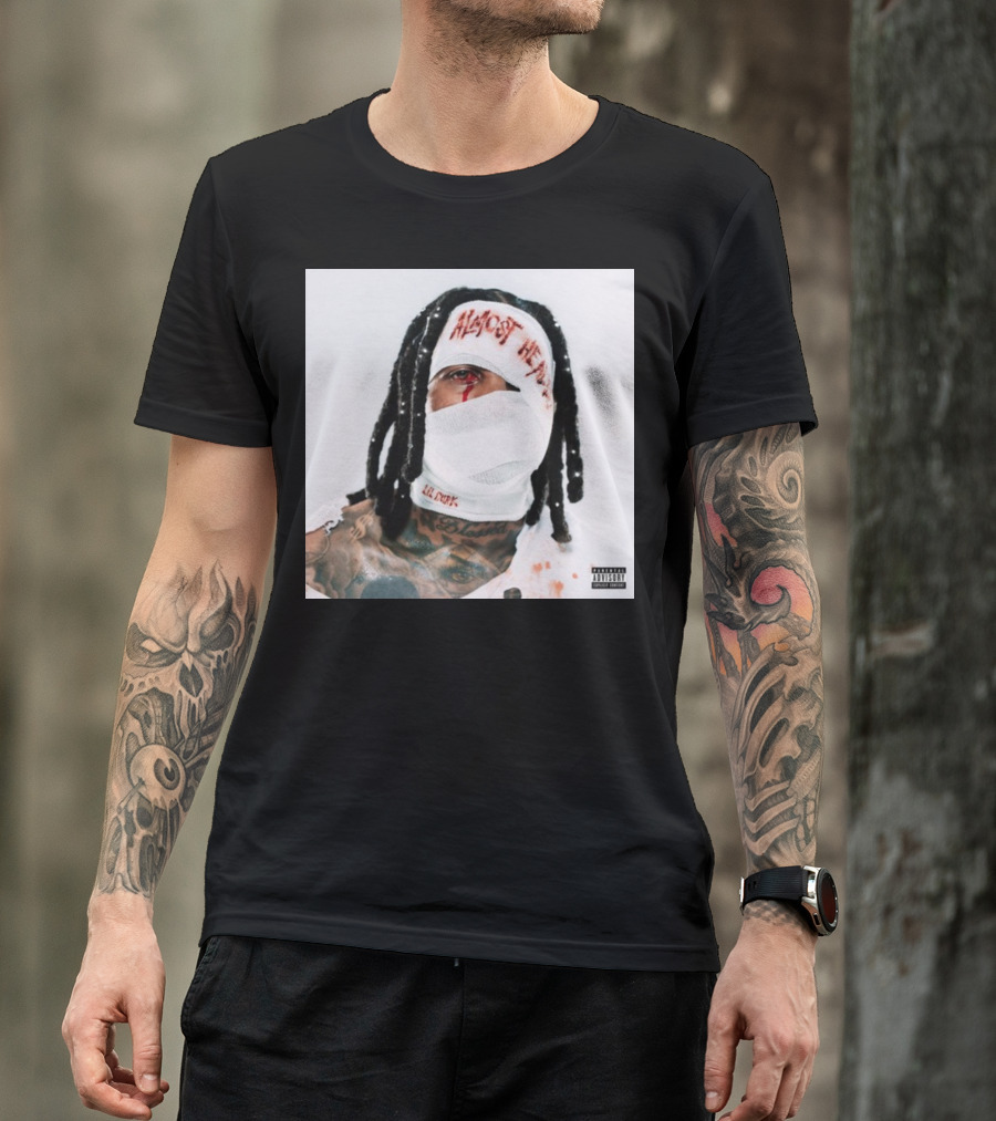 Lil Durk Almost Healed Bandaged Face Album T-Shirt