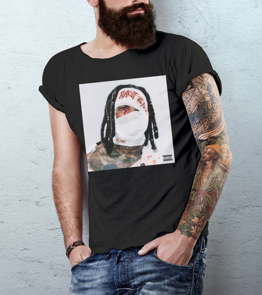 Lil Durk Almost Healed Bandaged Face Album T-Shirt