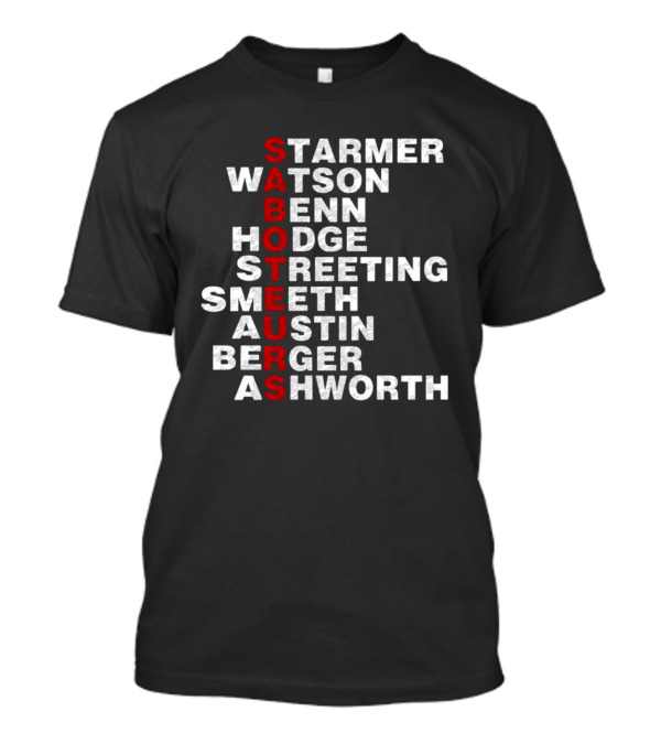 Saboteurs Starmer Watson Benn Hodge Streeting Smeeth Austin Berger Ashworth T-Shirt