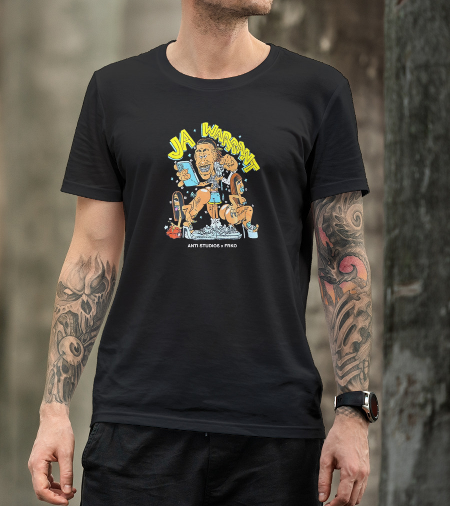 Ja Warrant Anti Studios X Frko Cartoon Style Collaboration T-Shirt