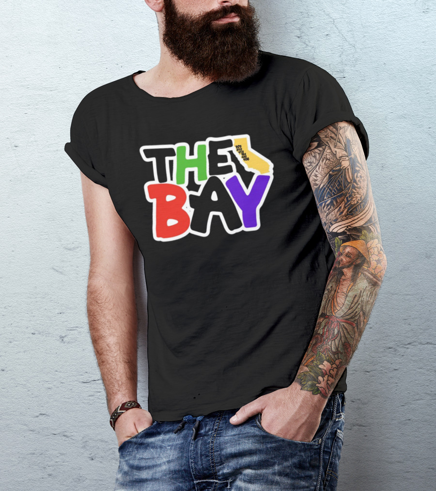 The Bay California Area Codes Colorful T-Shirt