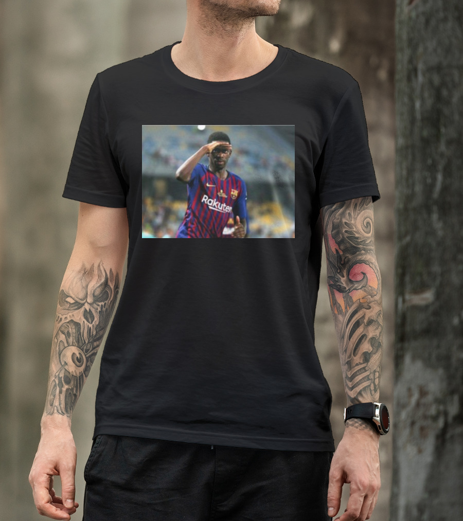 Koundé Dembélé Rakuten FC Barcelona Football Jersey T-Shirt