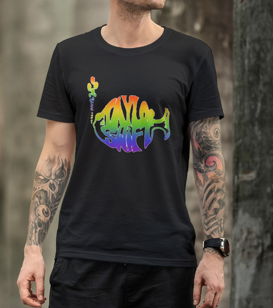 Taylor Swift Phish Logo Rainbow Bubbles T-Shirt