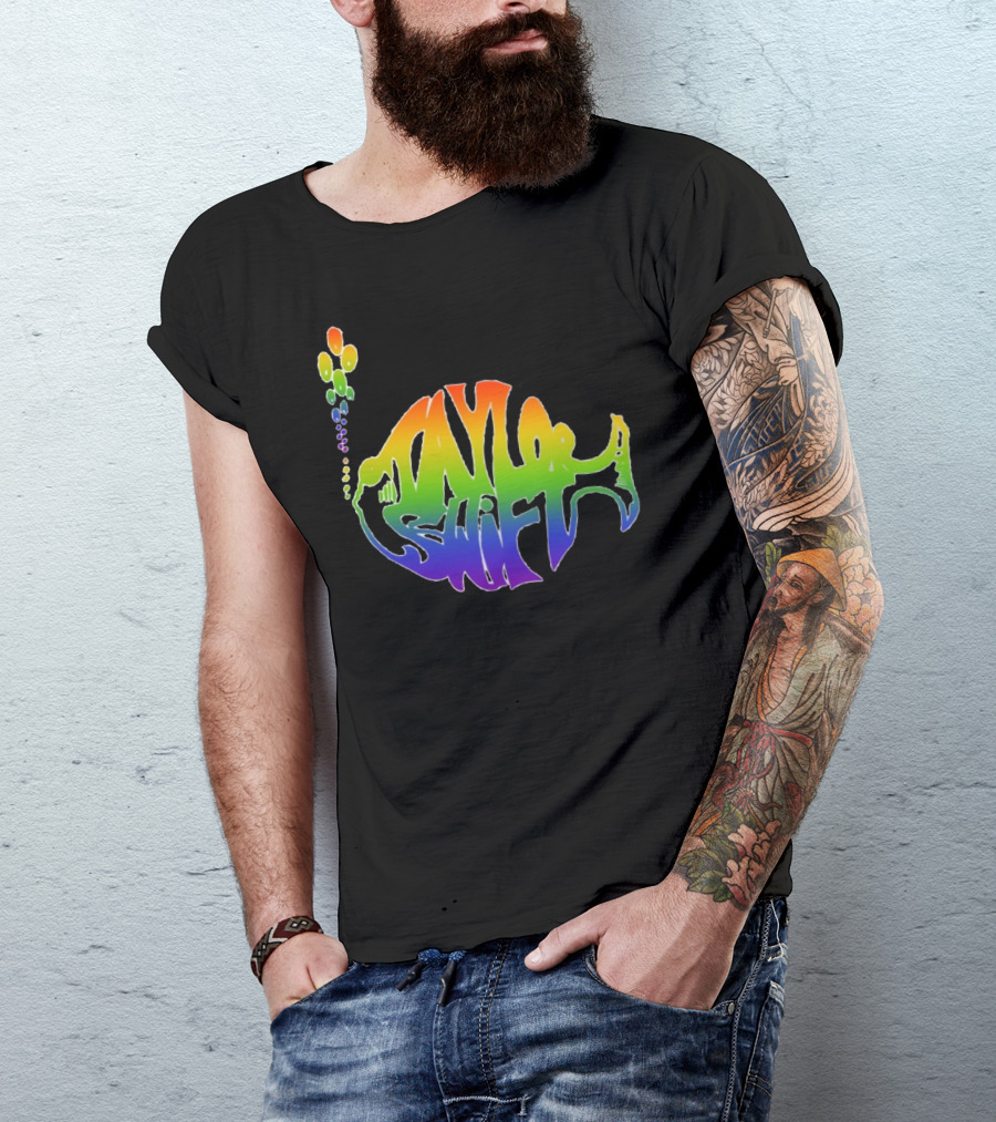 Taylor Swift Phish Logo Rainbow Bubbles T-Shirt