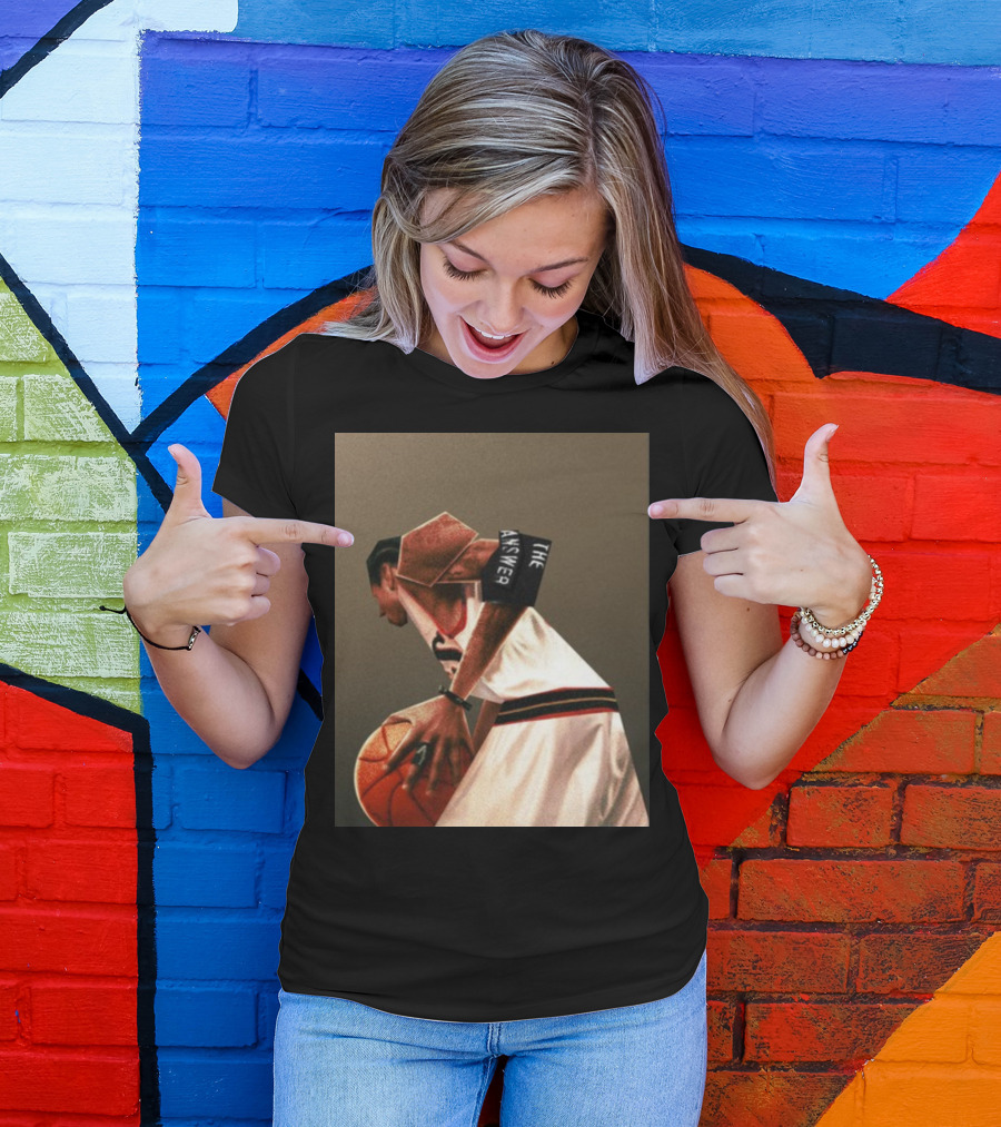 The Answer Allen Iverson Abstract Basketball T-Shirt