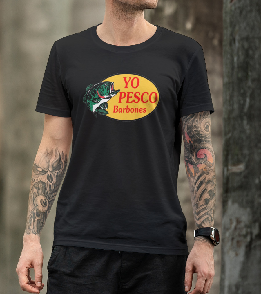 YO PESCO Barbones Fish Oval T-Shirt