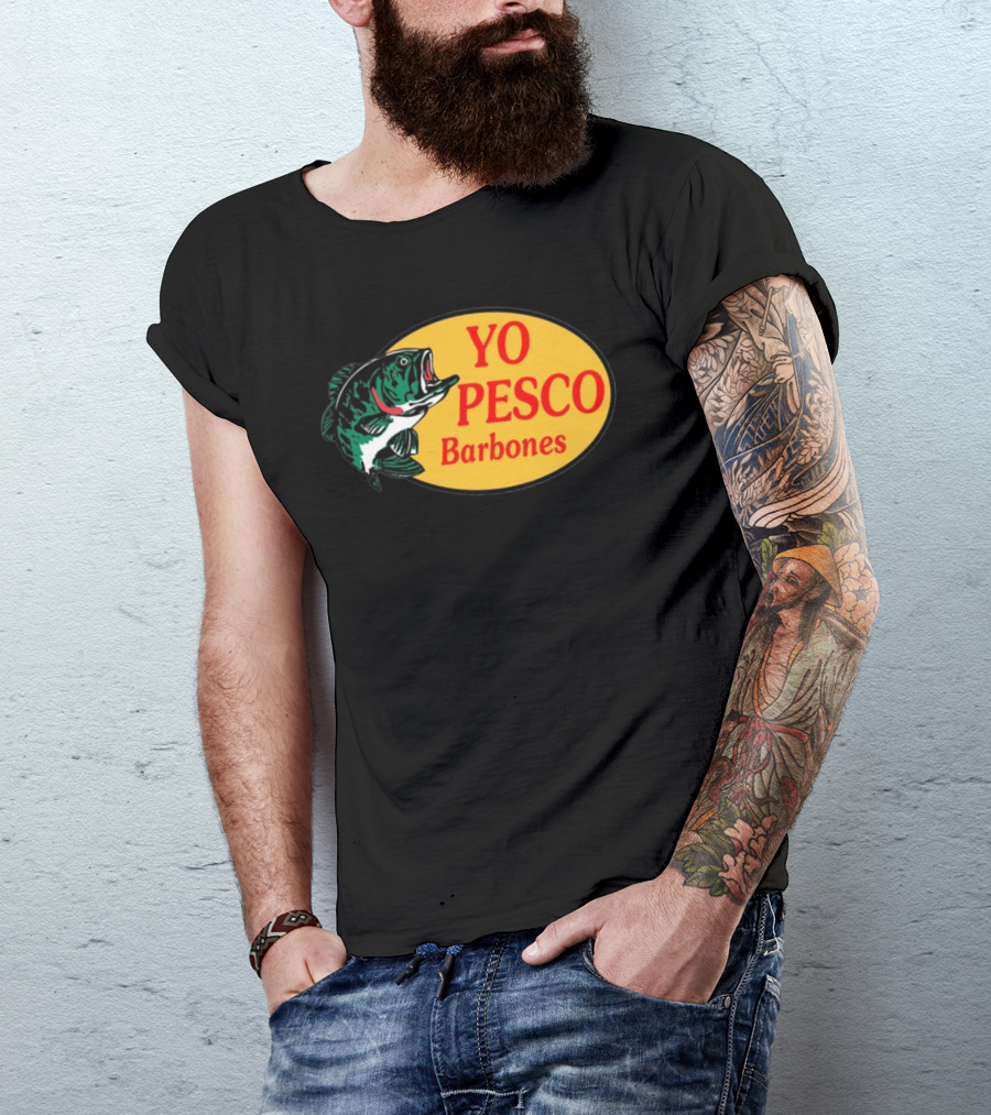 YO PESCO Barbones Fish Oval T-Shirt