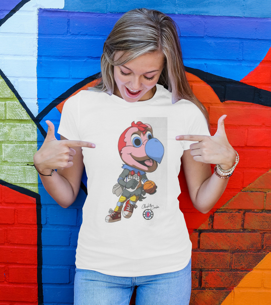 Chuck The Condor Los Angeles Clippers Basketball Mascot T-Shirt