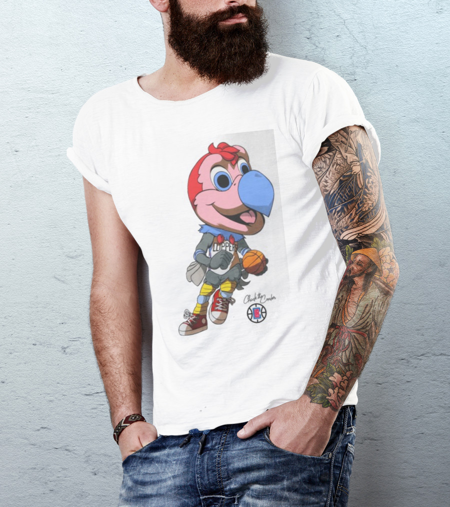 Chuck The Condor Los Angeles Clippers Basketball Mascot T-Shirt