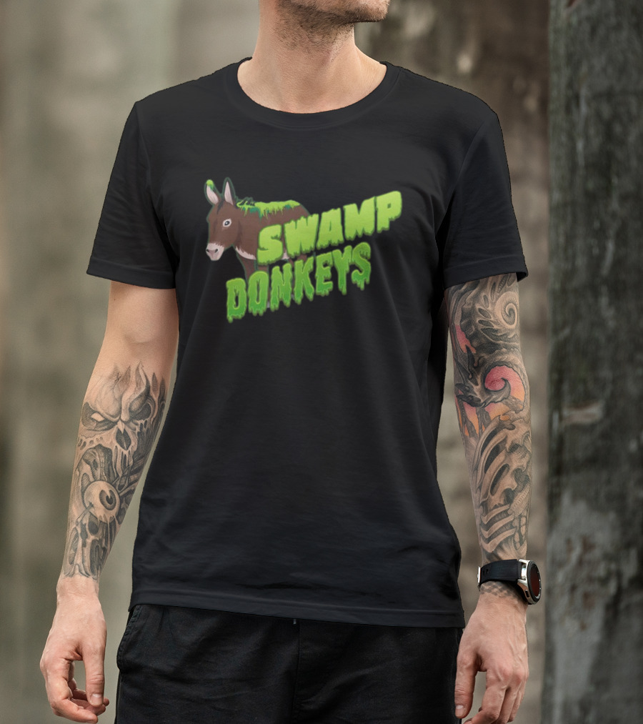 Jomboymedia Swamp Donkeys Blitzball 3 Dripping Green Donkey T-Shirt