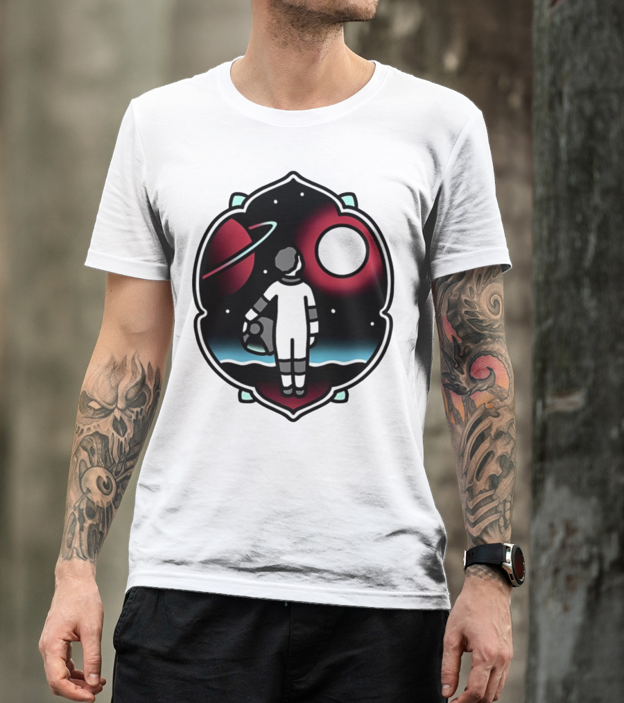 Come See The Universe Astronaut Staring At Planets And Stars T-Shirt