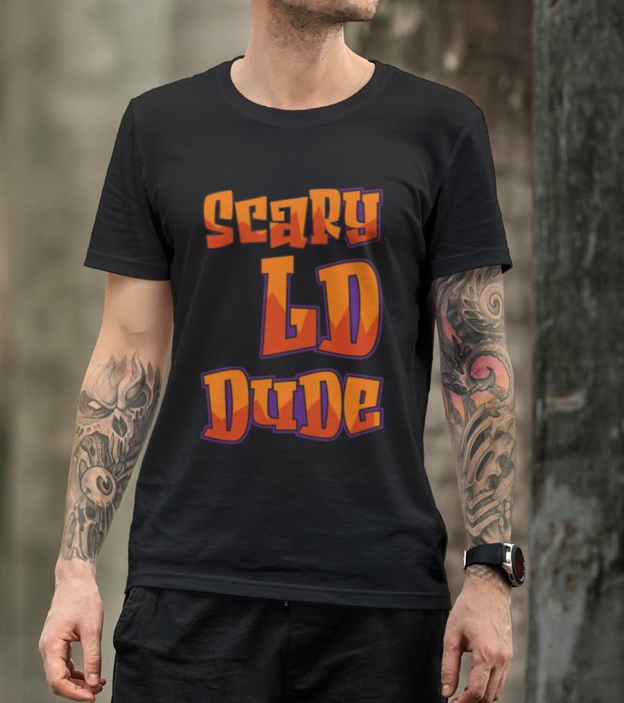 Scary LD Dude Retro Font T-Shirt