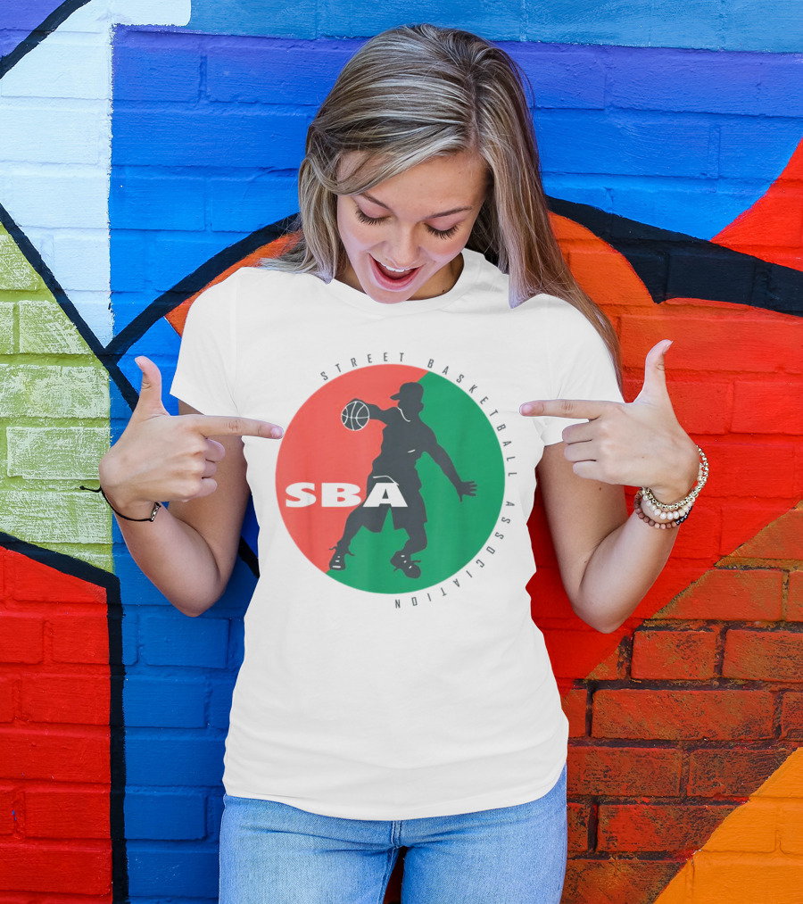 Street Basketball Association SBA Logo Circle T-Shirt