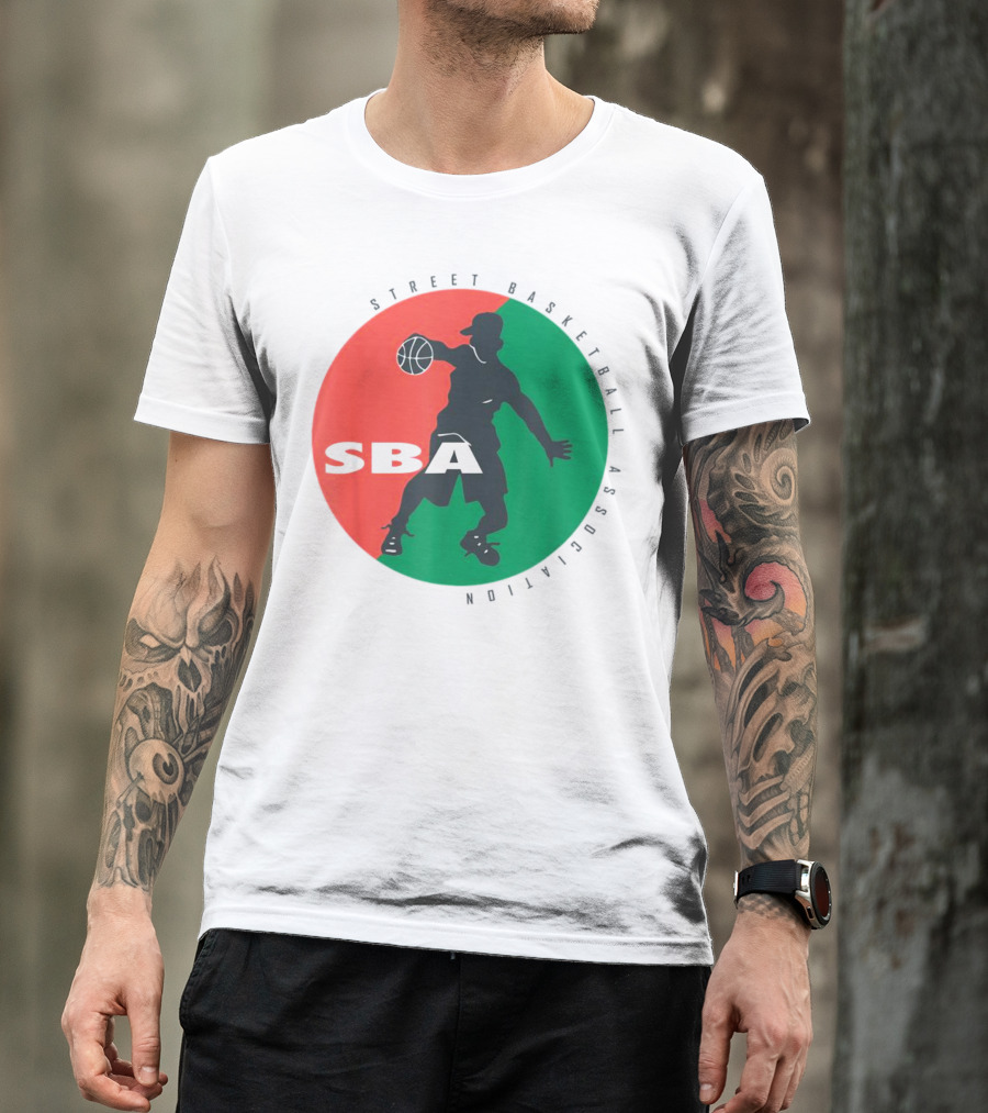 Street Basketball Association SBA Logo Circle T-Shirt