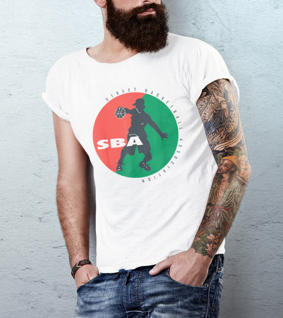 Street Basketball Association SBA Logo Circle T-Shirt