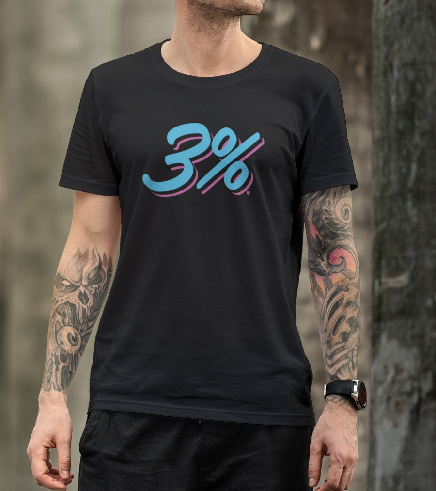 Breakingt Miami 3% Chance Blue And Pink T-Shirt
