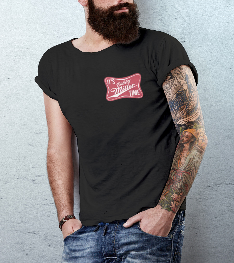 It's Bobby Miller Time Red T-Shirt