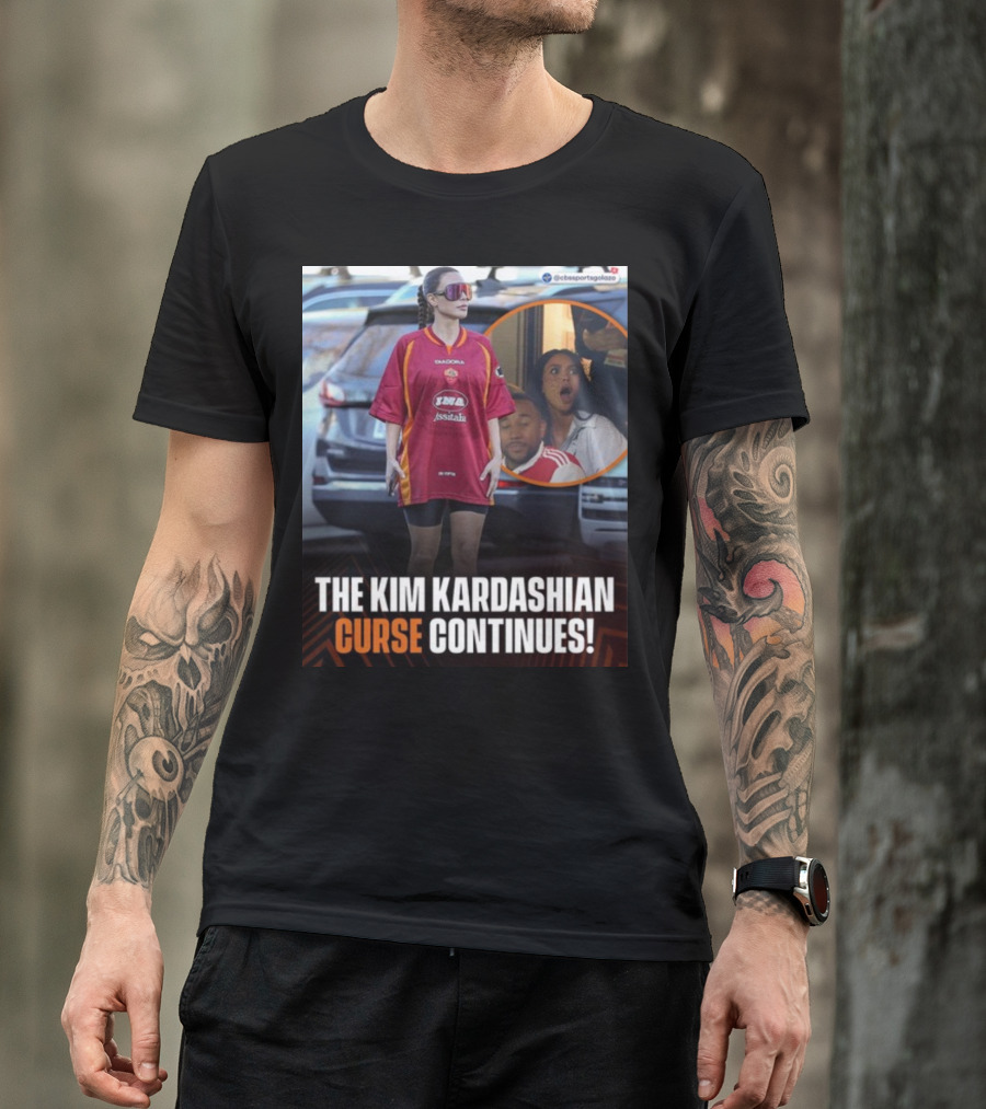 The Kim Kardashian Curse Continues Sports Reaction Scene T-Shirt