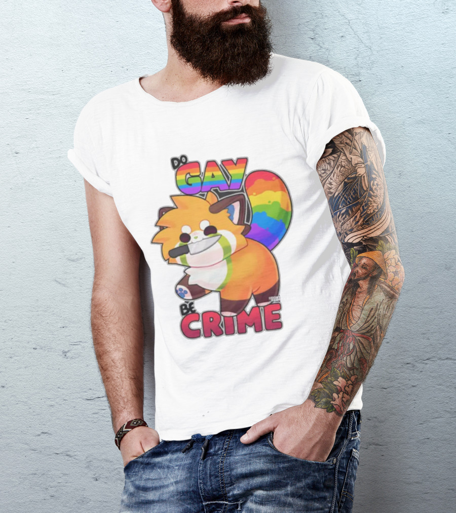 Do Gay Be Crime Rainbow Fox T-Shirt