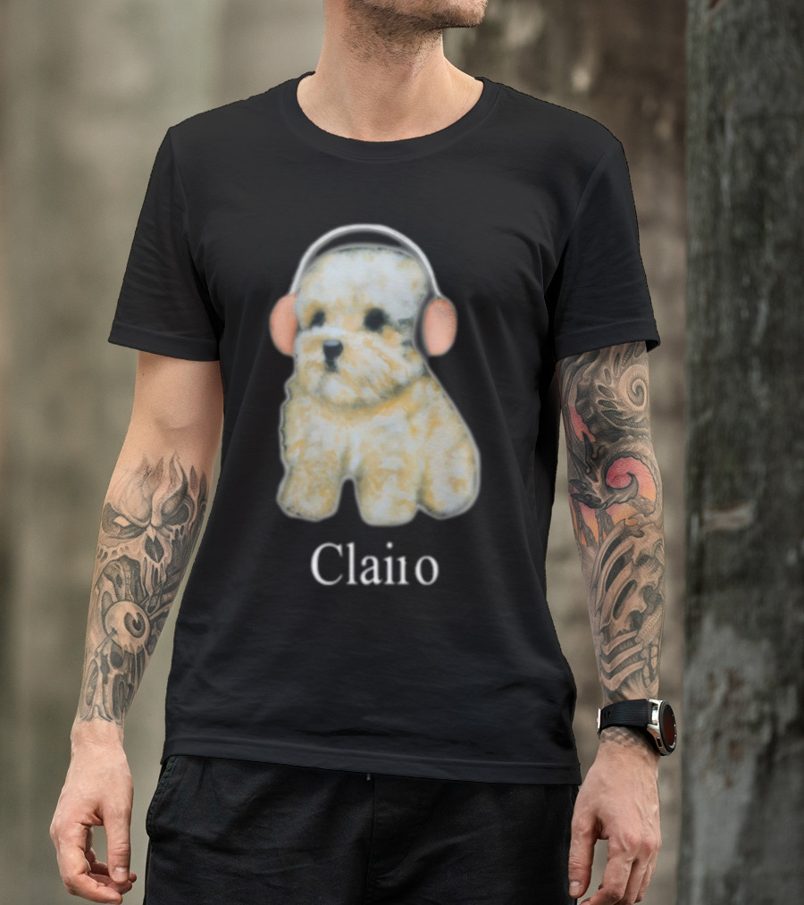 Clairo Dog With Headphones T-Shirt