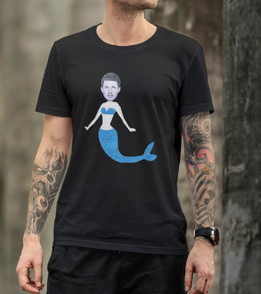 Charlie's Mermaid Head Hoodie Aquatic Vibe T-Shirt