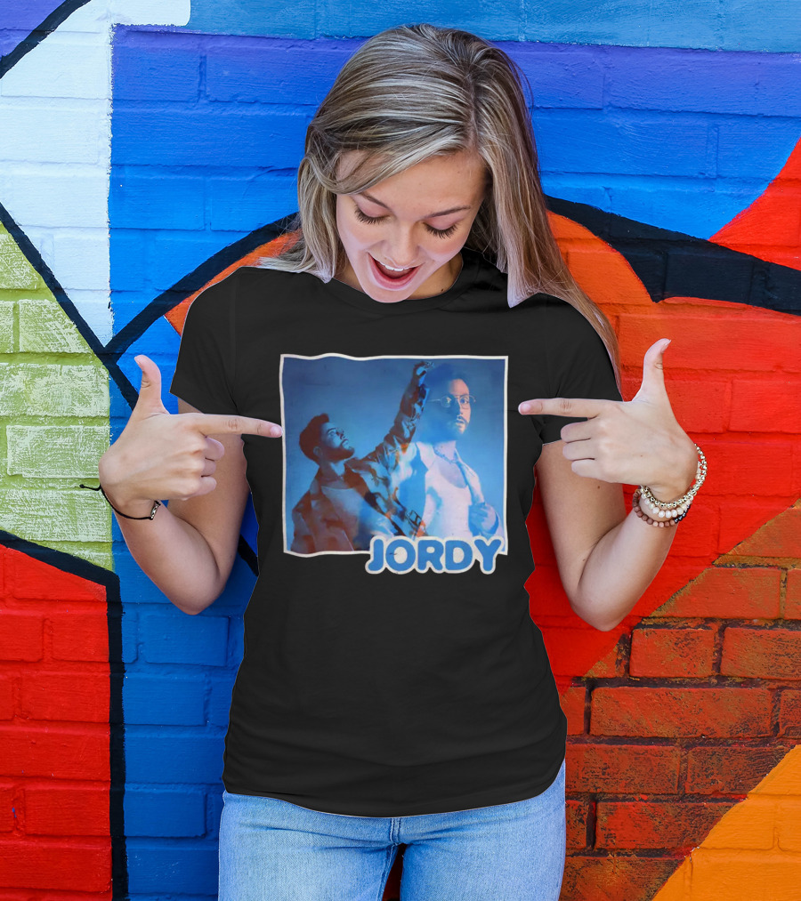 Jordy Feelin Blue Dual Portrait With Cool Tones T-Shirt