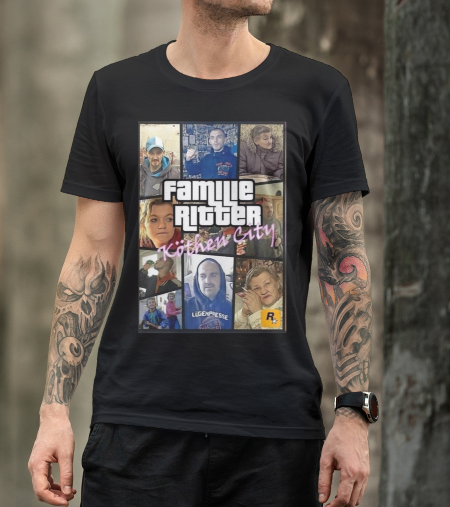Familie Ritter Köthen City Rockstar Hauer Bermann Lügenpresse T-Shirt