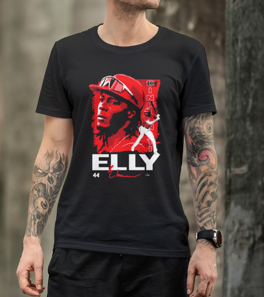 ELLY De La Cruz Cincinnati 44 Playmaker Baseball T-Shirt