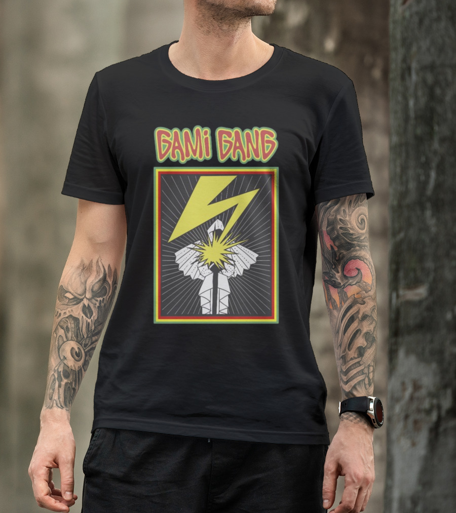 Gami Gang Origami Lightning Explosion Retro T-Shirt