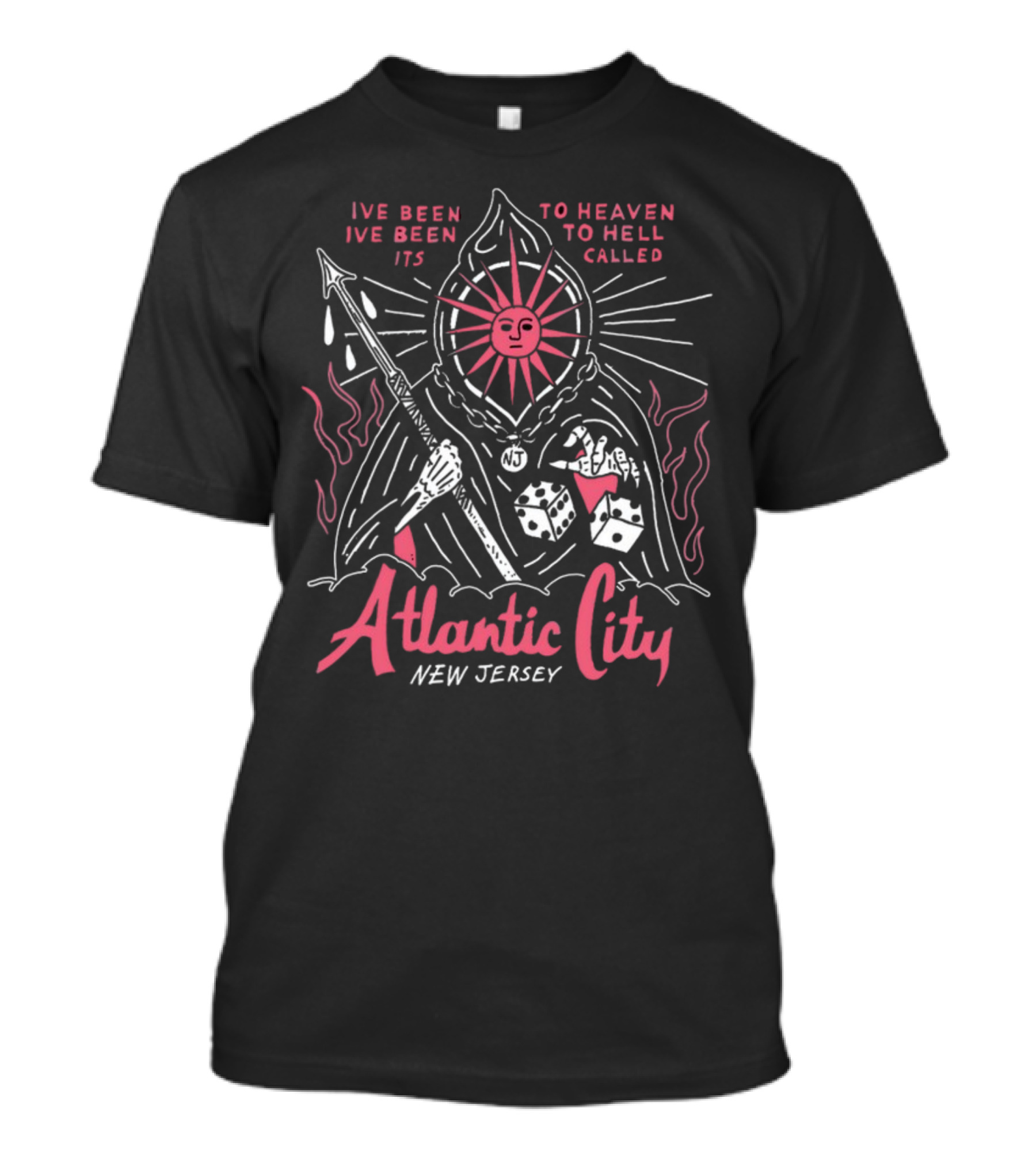 Atlantic City New Jersey Ive Been To Heaven To Hell It's Called T-Shirt