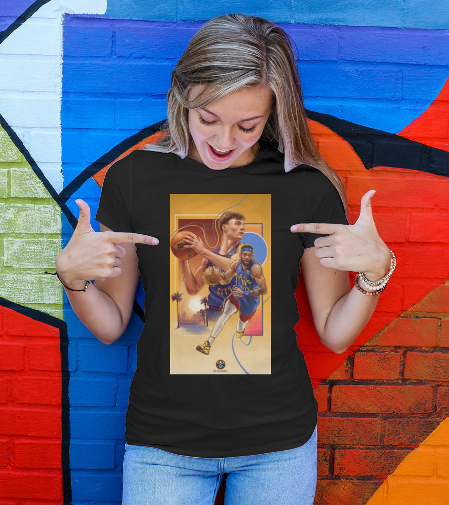 Denver Nuggets Bruce And Christian City Edition Basketball T-Shirt