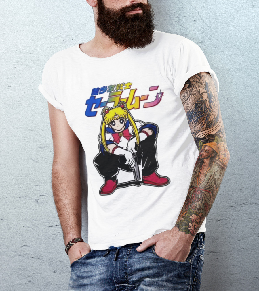 Bishoujo Senshi Sailor Moon With Gun T-Shirt