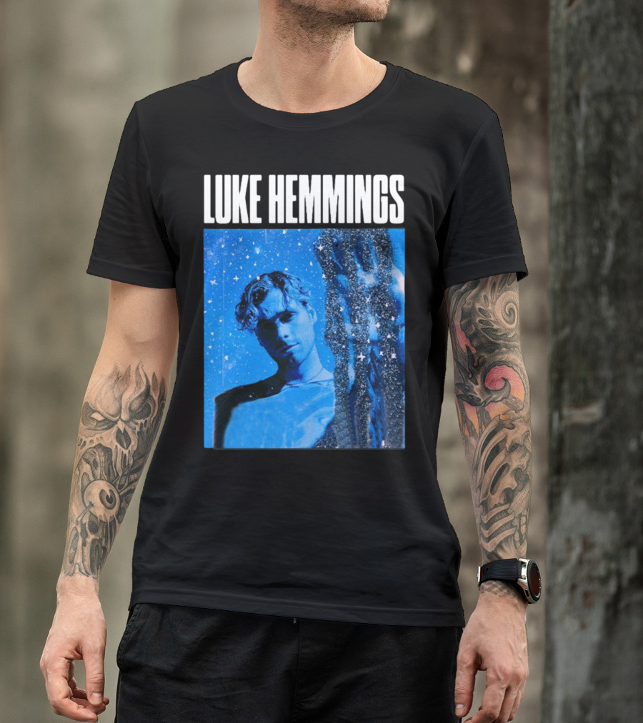 Luke Hemmings Live At The Fonda June 08 Blue Starry Night Aesthetic T-Shirt