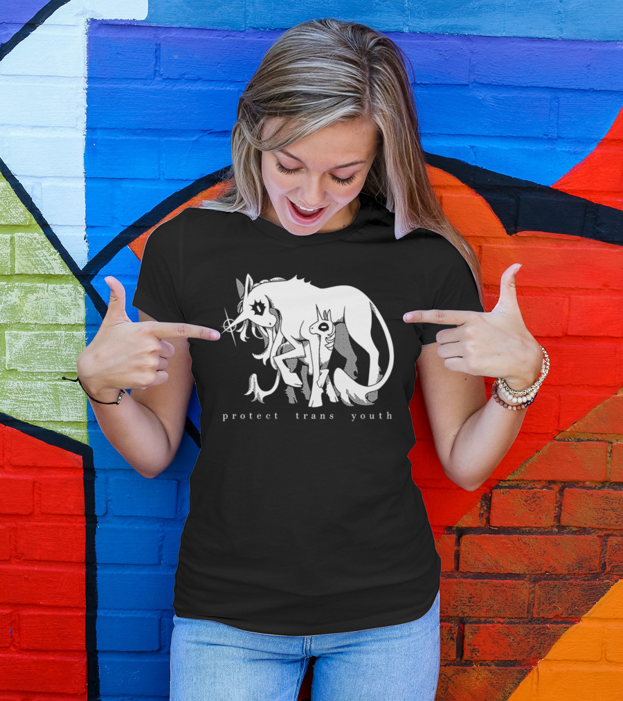 Protect Trans Youth Unicorn Support T-Shirt