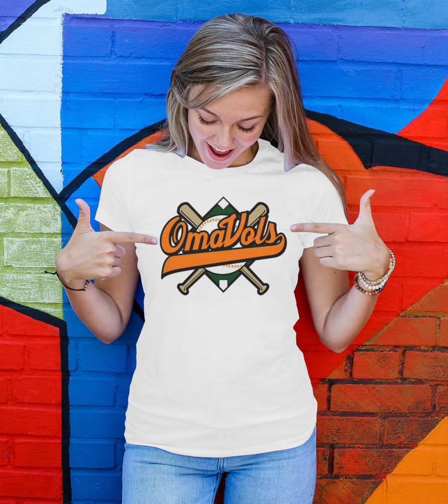 Omavols Baseball Bats Script T-Shirt