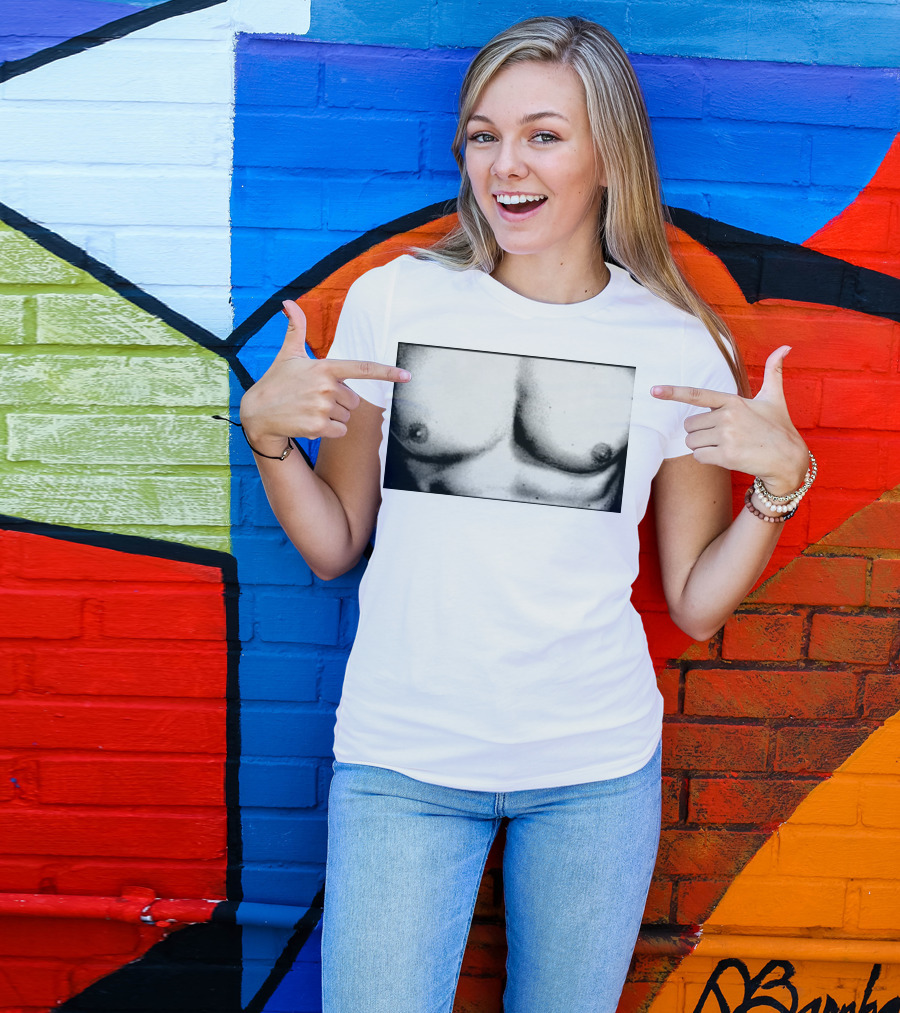 Boy Crazy Pecs Bold Monochrome Torso T-Shirt
