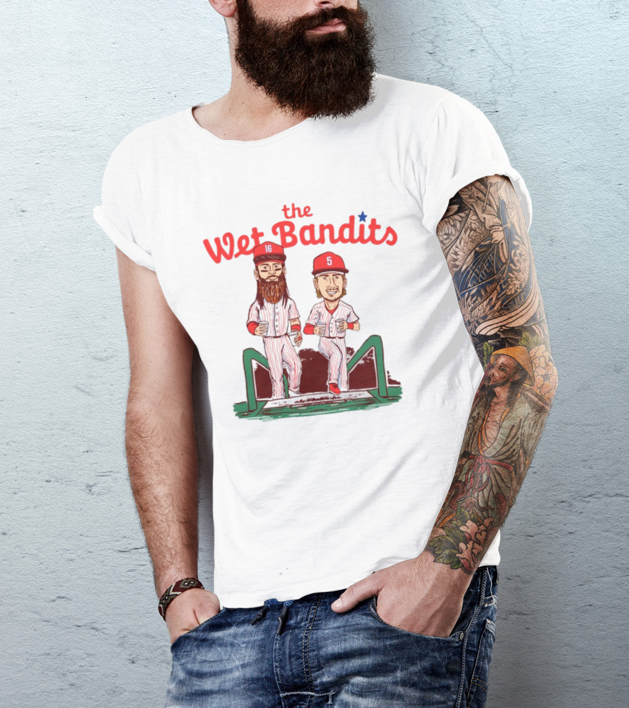 The Wet Bandits Baseball Players 16 And 5 Duo T-Shirt