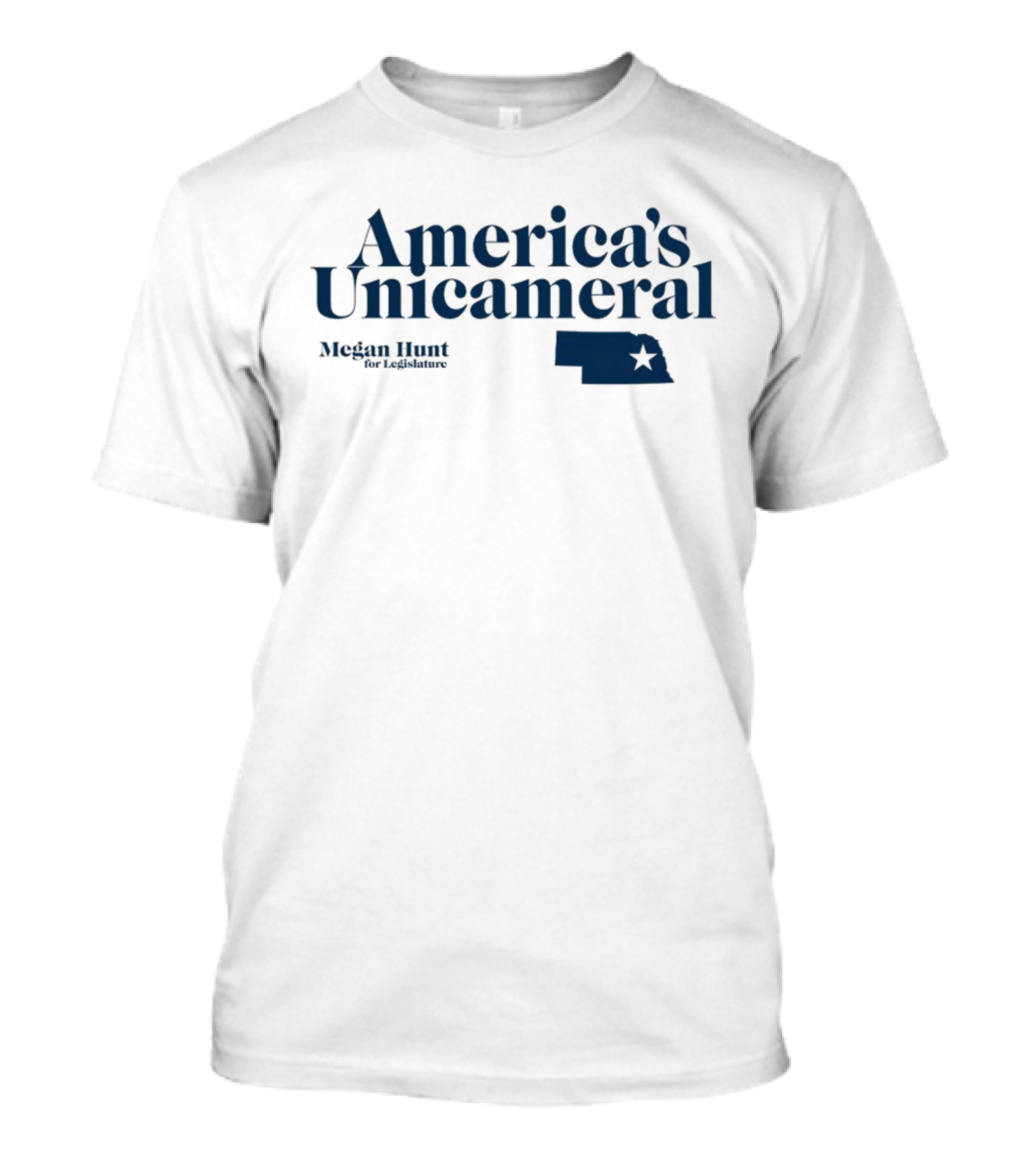 America's Unicameral Megan Hunt Nebraska Legislature Star T-Shirt