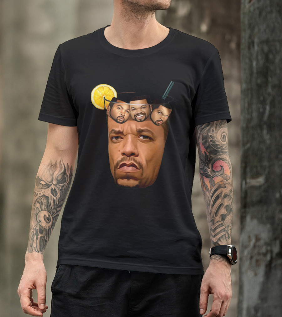 Teefury Got Ice Cube Ice-T Lemon Drink T-Shirt
