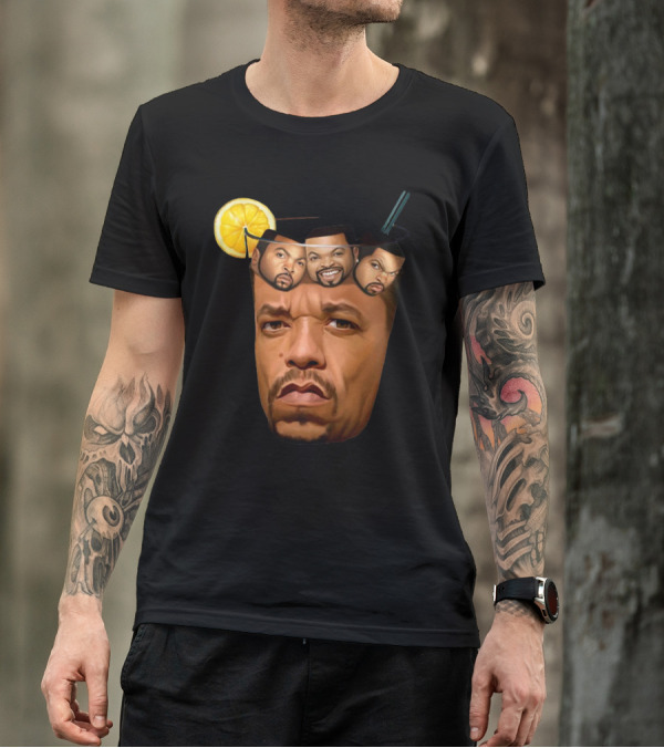 Teefury Got Ice Cube Ice-T Lemon Drink T-Shirt
